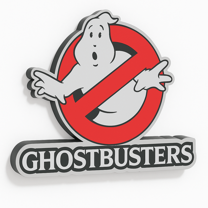 Ghostbusters LED Lightbox | İkonik Film Dekoru, Duvar & Masaüstü Aydınlatma
