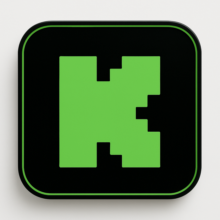 Kick LED LightBox – Gamer & Yayıncı Odası Duvar Işığı (22×22 cm)