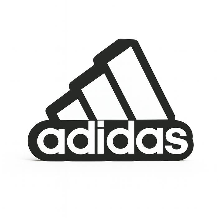 Adidas LED Lightbox | Spor Odası Dekoru, Masaüstü & Duvar Aydınlatma